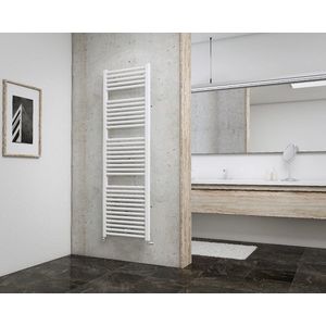 Schulte EP16050 04 designradiator 50 x 160 cm, München, 771 Watt, alpine-wit, radiator voor de badkamer en keuken