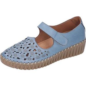 Manitu Dames Slipper Sneakers, blauw, 42 EU