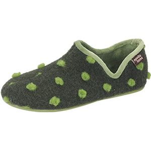 Manitu Home pantoffels dames 340002-07, Groen