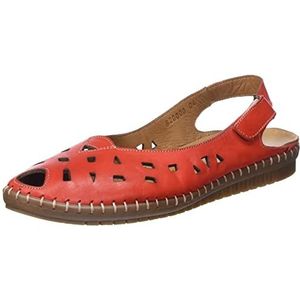 Manitu Dames 820000-04 sandalen, rood, 41 EU