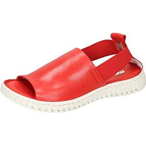 Manitu Dames 910124-04 sandalen, rood, 38 EU, rood, 38 EU