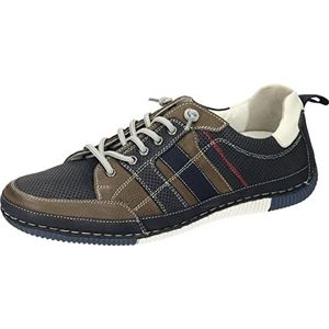 Manitu 630078-05, Mocassin Homme, Bleu, 43 EU