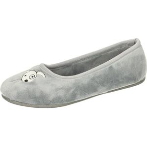 Manitu Dames 340059-09 pantoffels, grijs, 42 EU, grijs, 42 EU