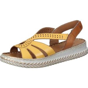 Manitu Dames 910207-06 sandaal, geel, 38 EU