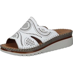 Manitu Damessandalen 900119-03, wit, 38 EU