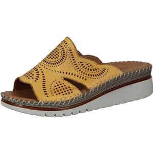 Manitu Dames 900119-06 sandaal, geel, 38 EU