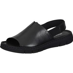 Manitu Dames 910216-01 sandaal, zwart, 42 EU