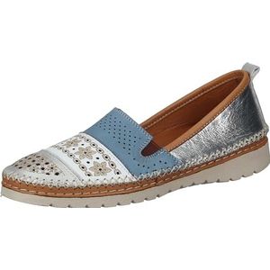 Manitu Dames 840122-92 Slipper, zilver, 40 EU