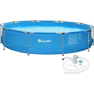 tectake - Zwembad rond met filterpomp Ø 360 x 76 cm