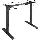 tectake® - elektrisch Zit Sta Bureau - Tafelframe Yannick zwart -403001