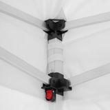 tectake® Pavillon, 3 x 3 m, mit Aluminiumgestell, faltbar und höhenverstellbar, inklusive Spannseilen, Heringen und Tragetasche