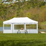 tectake- Partytent Viola 3x6 m met 2 zijdelen wit - 403158