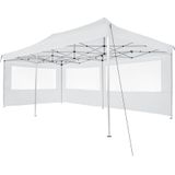 tectake - partytent 3x6 m. opvouwbaar- 4 wanden- wit 403163