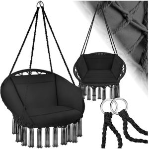 Hangstoel Grazia - zwart