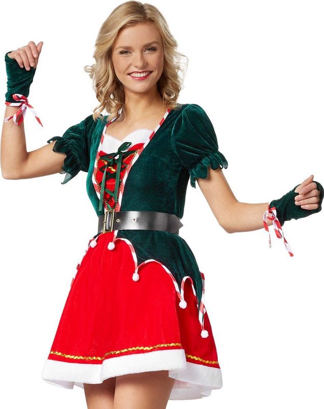 tectake® Sexy Weihnachtselfe
