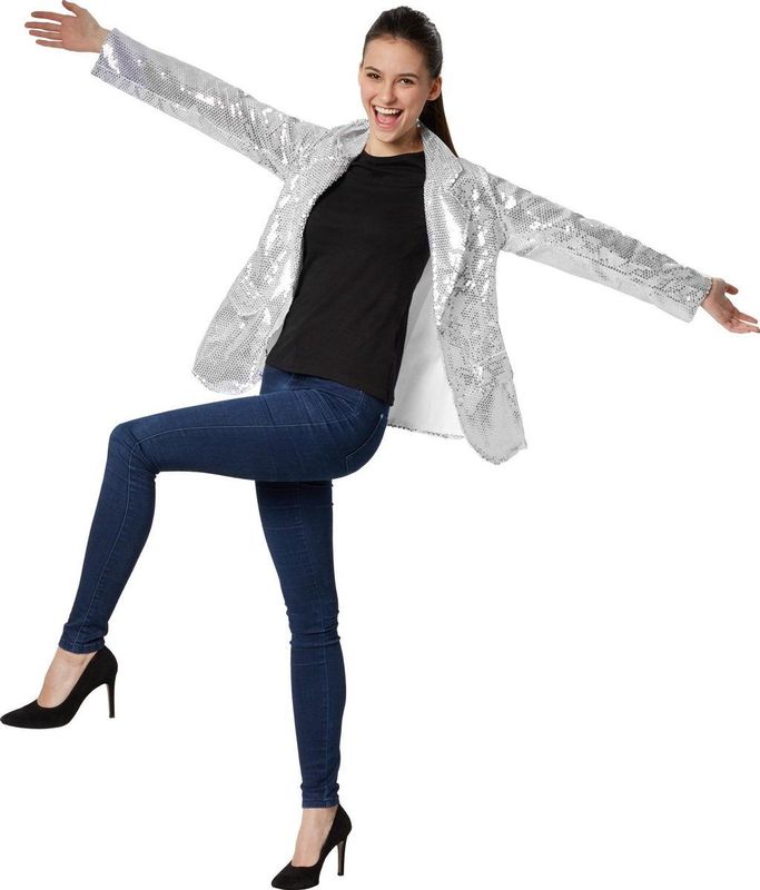 tectake® Pailletten-Jackett Damen