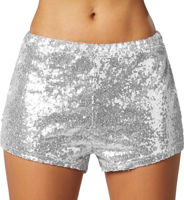 tectake® Pailletten-Shorts