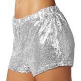 tectake® Pailletten-Shorts