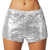tectake® Pailletten-Shorts