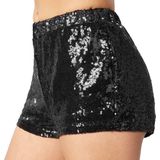 tectake® Pailletten-Shorts
