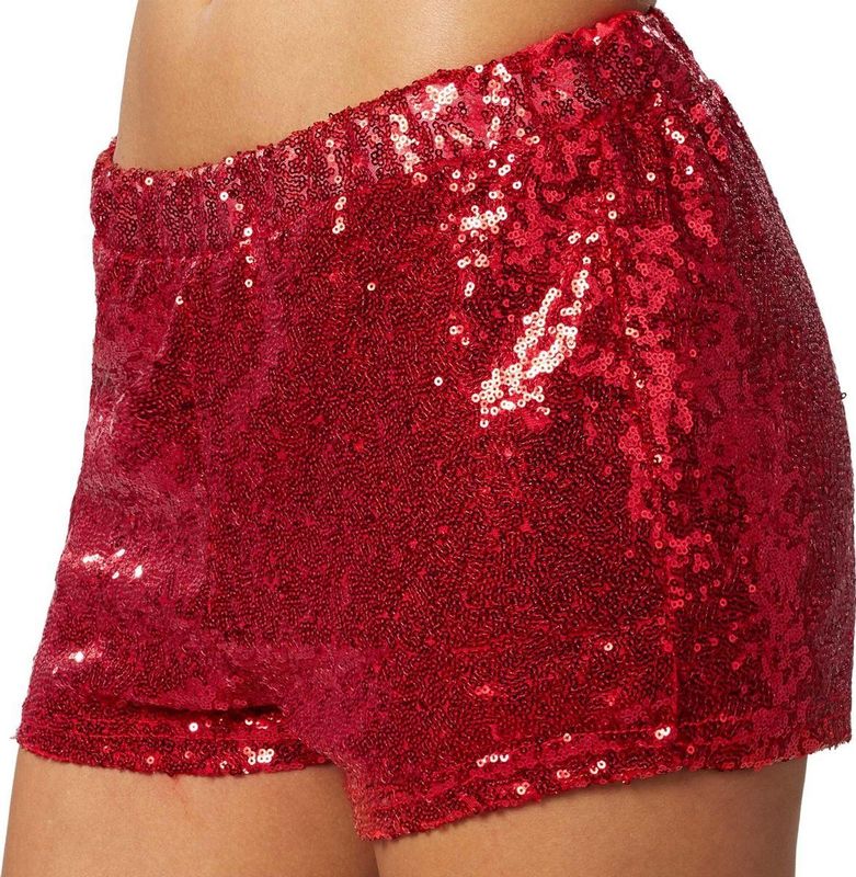 tectake® Pailletten-Shorts