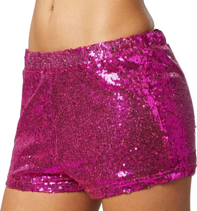 tectake® Pailletten-Shorts