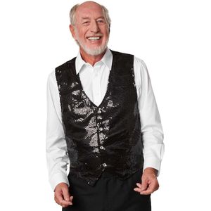 tectake® Pailletten-Weste Herren