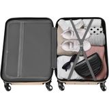 tectake® - Kofferset Pucci 4-delig incl. beautycase - champagne - 403411