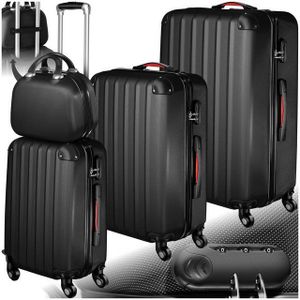 tectake® - Kofferset Pucci 4-delig incl. beautycase - zwart - 403412