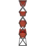 Tectake -  Verticaal Plantenrek met 4 Bakken  - 403445