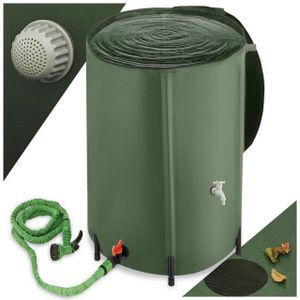 tectake® - Regenwatertank - Opvouwbare Ton - Groen - 380L