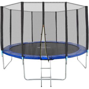 tectake® - TÜV-geteste tuintrampoline- 366 cm - kindertrampoline met veiligheidsnet, als buitenspeelgoed, sporttrampoline of buitenspeelgoed