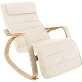 Tectake -  Schommelstoel Onda Fauteuil - Beige - 403527