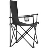 Tectake - set van 2 Campingstoelen - Gil Zwart  - 403875