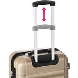 Tectake® - Kofferset Trolley Reiskoffers Handbagage 4-delig - ABS Hardshell - Verwijderbare Wielen