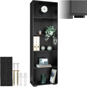 vidaXL Boekenkast 36x30x171 cm spaanplaat betongrijs vidaXL Boekenkast 36x30x171 cm spaanplaat betongrijs