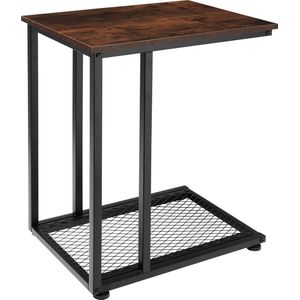 Tectake - Bijzettafel Eton Industrial Dark Ca. 48 X 35 X 66 cm  - 404202