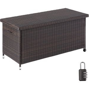 tectake® - Wicker opbergbox Kiruna -Kussenbox - 121x56x60cm, 270l - 404211