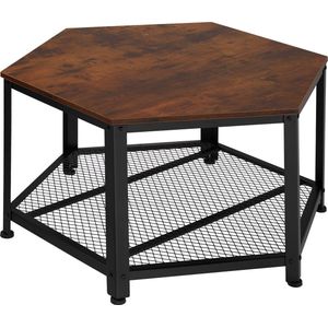 Tectake - Salontafel Norwich Industrial Dark Sidetable Bijzettafel - 404225