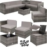 Wicker Loungeset Verona - Grijs