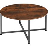 Tectake - Salontafel Aberdeen Industrieel Donkerbruin - 404342