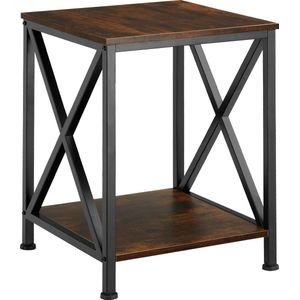 Tectake - Bijzettafel Carlton Industrial Dark - 404358