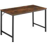 Tectake® - Bureau Jenkins 140 cm Industrieel Donkerbruin - 404463