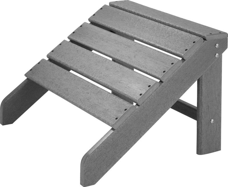 tectake® Fußablage, für Gartenstuhl im Adirondack-Stil, wetterfest und UV-beständig, 48 x 48,5 x 38 cm