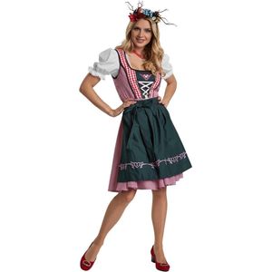 dressforfun - Mini-Dirndl Berchtesgaden model 2 M - verkleedkleding kostuum halloween verkleden feestkleding carnavalskleding carnaval feestkledij partykleding - 304656