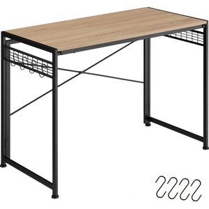 Tectake® - Bureau Paterson Inklapbaar 102x51x77cm - Lichtbruin - 404661