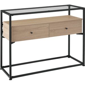 Tectake - Consoletafel Dressoir Sidetable Reading - Industrieel - Lichtbruin - 101,5x41,5x80,5cm