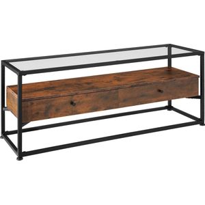 Tectake - Sideboard Dressoir Maidenhead- Industrieel - Donkerbruin - 121,5x41,5x50,5cm - 404692