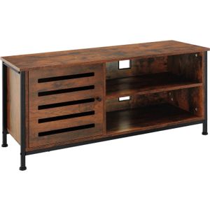Tectake - TV-meubel TV-kast Dressoir Galway - Industrieel - Donkerbruin - 110x41,5x50,5cm - 404714