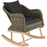 Wicker schommelstoel Rovigo 150kg - natuur